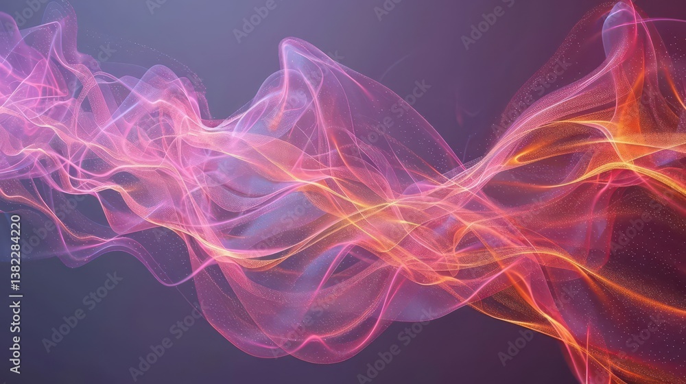 Abstract waves of light in vibrant colors creating a dynamic, flowing visual effect. Abstract waves of light in vibrant colors creating a dynamic, flowing visual effect.