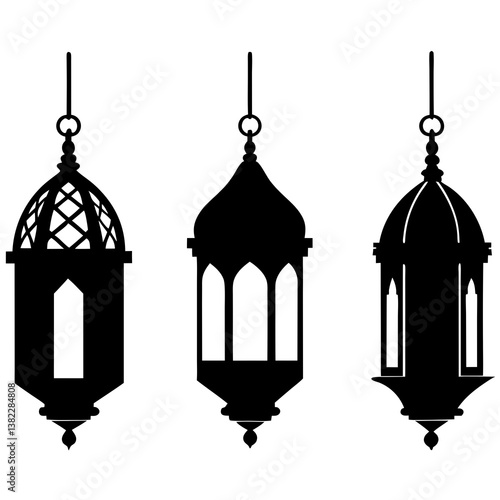 vector illustration of a lantern
