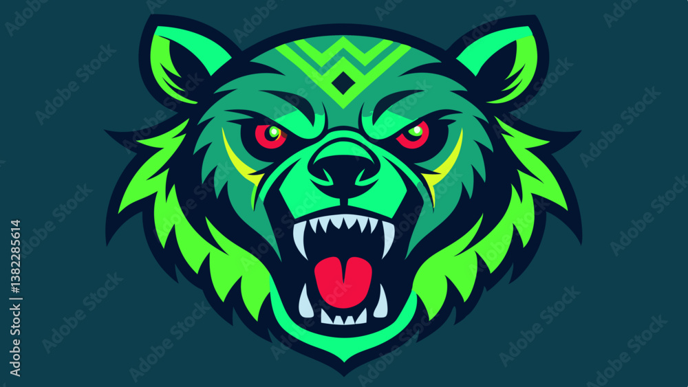 Fototapeta premium wolf head mascot