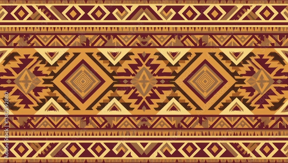 Geometric repeating pattern of earthy tones Geometric repeating pattern of earthy tones