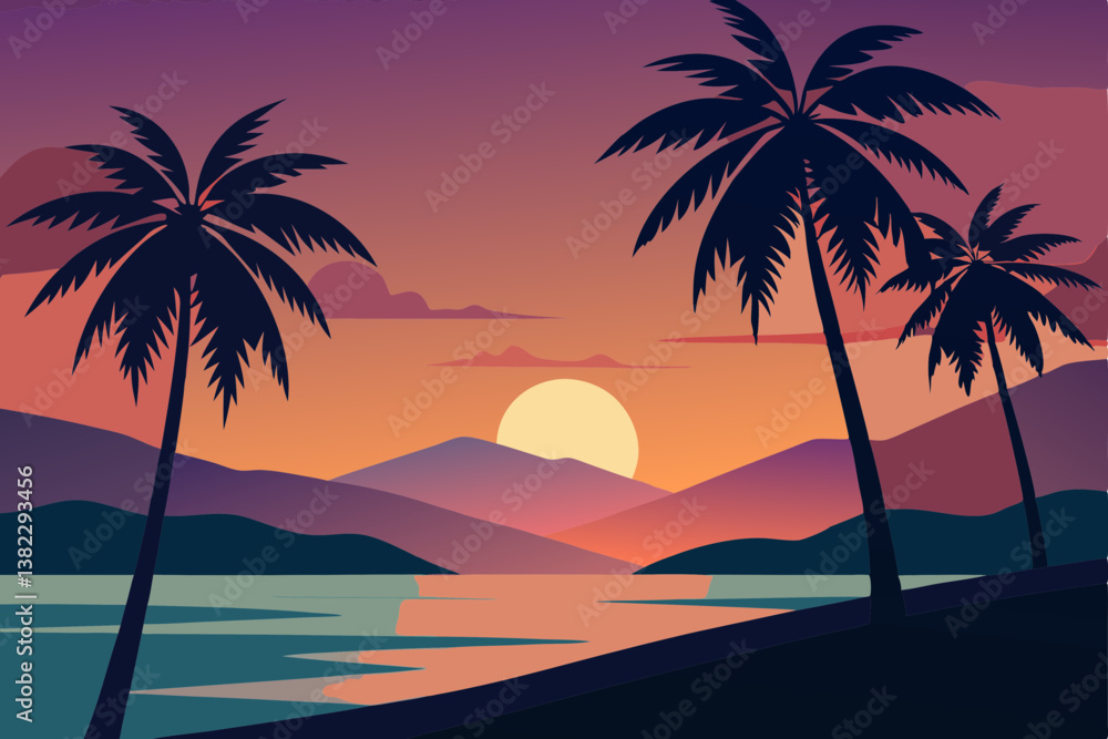 palm tree on the beach palm tree on the beach