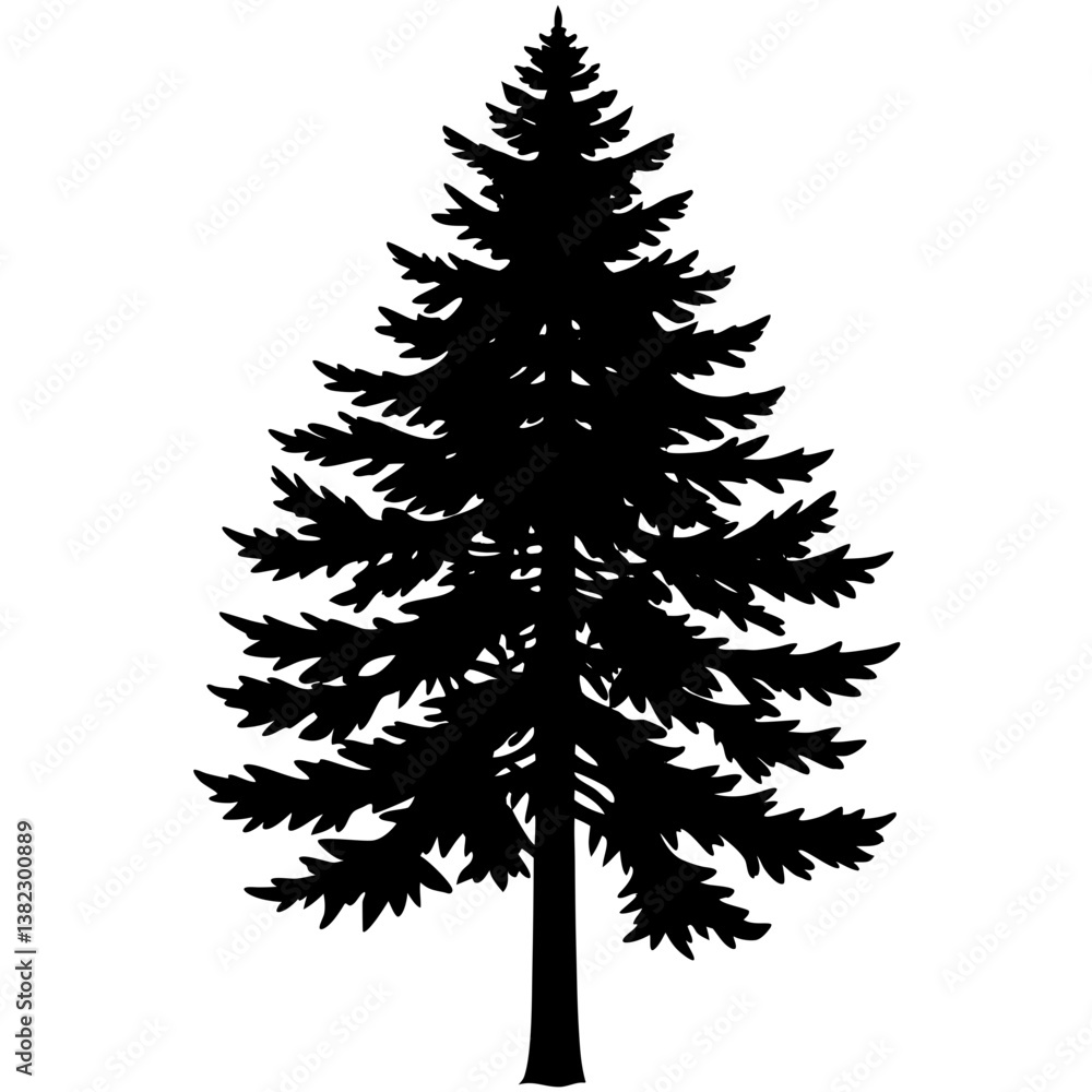 Obraz premium christmas tree set