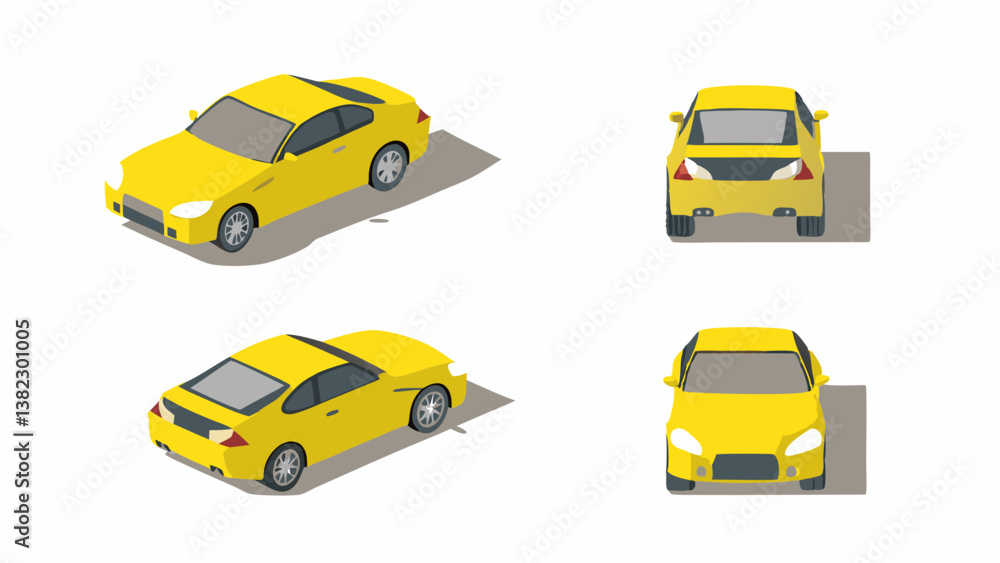 Fototapeta premium yellow taxi cab