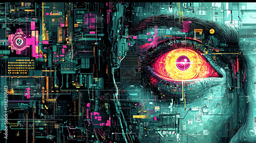 Cybernetic Eye Artwork