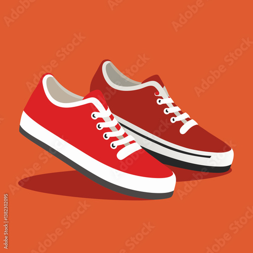 sport shoes vector illustration