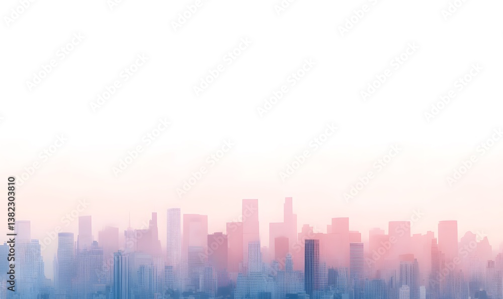 dense city skyline, Generative AI dense city skyline, Generative AI