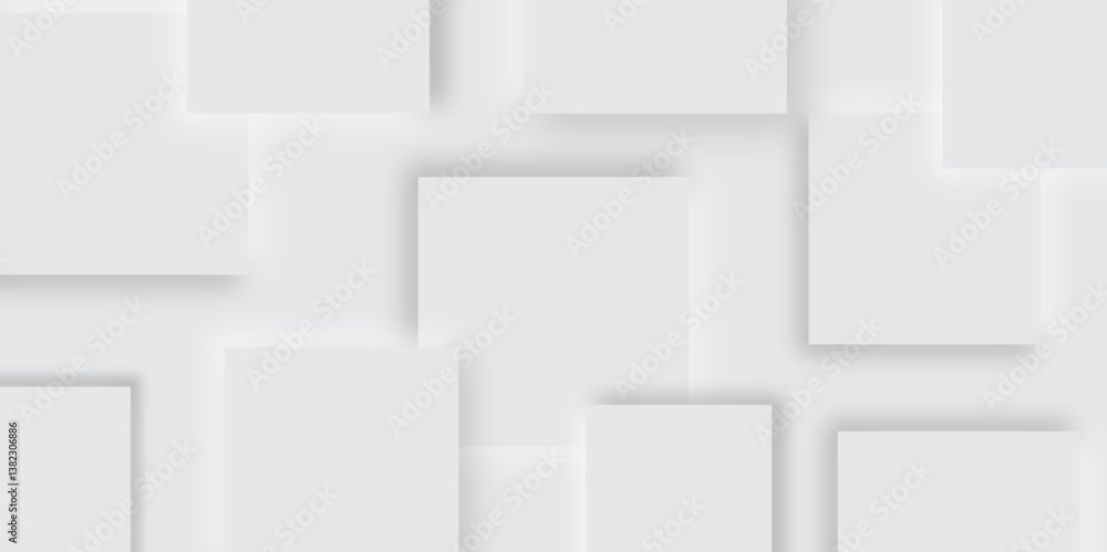 Abstract grey geometric overlapping squared background Neomorphs style. Presentation slide template. Vector circles design Object web Round shape clean modern poster, banner background Vector
Abstract grey geometric overlapping squared background Neomorphs style. Presentation slide template. Vector circles design Object web Round shape clean modern poster, banner background Vector