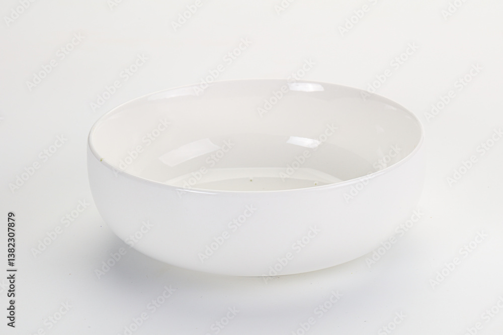 White ceramic empty bowl dishware White ceramic empty bowl dishware