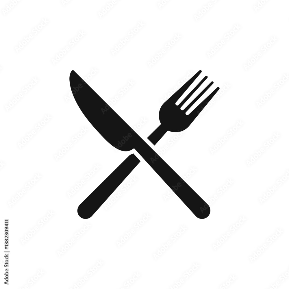 Fork and knife sign vector icon, filled flat icon, solid pictogram isolated on a transparent background Fork and knife sign vector icon, filled flat icon, solid pictogram isolated on a transparent background