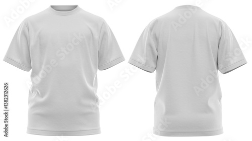  T-Shirt  Boys Casual Cotton Round Neck - High Quality 3D Rendered Mockup