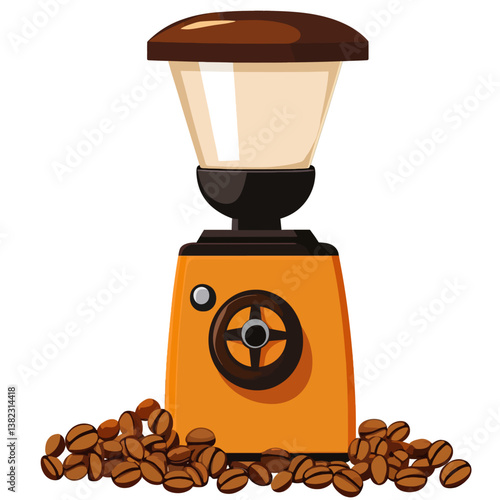 coffee grinder with beans