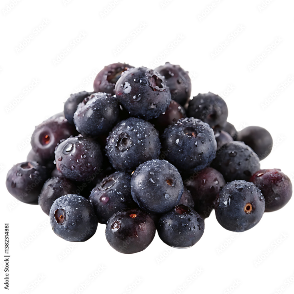 blueberries on white background blueberries on white background
