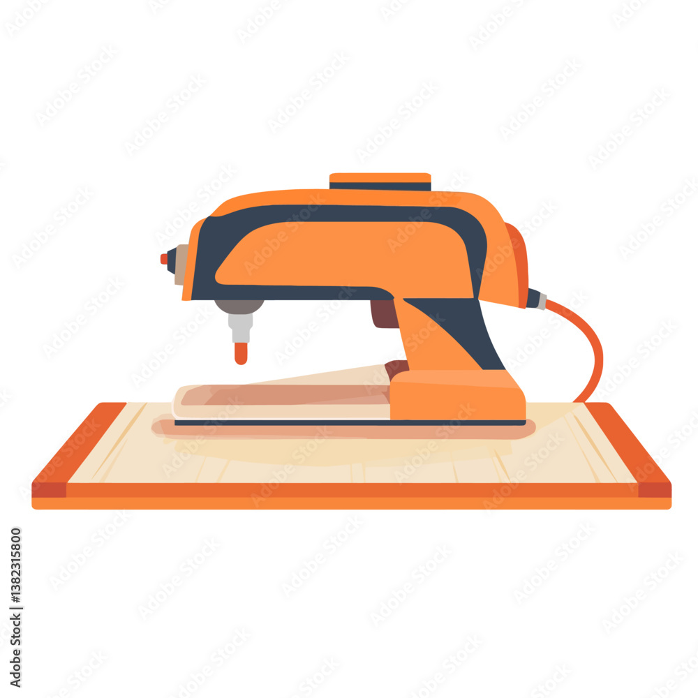 vector illustration of an electric drill vector illustration of an electric drill