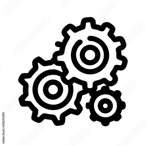 Gear icon representing settings and technical configurations