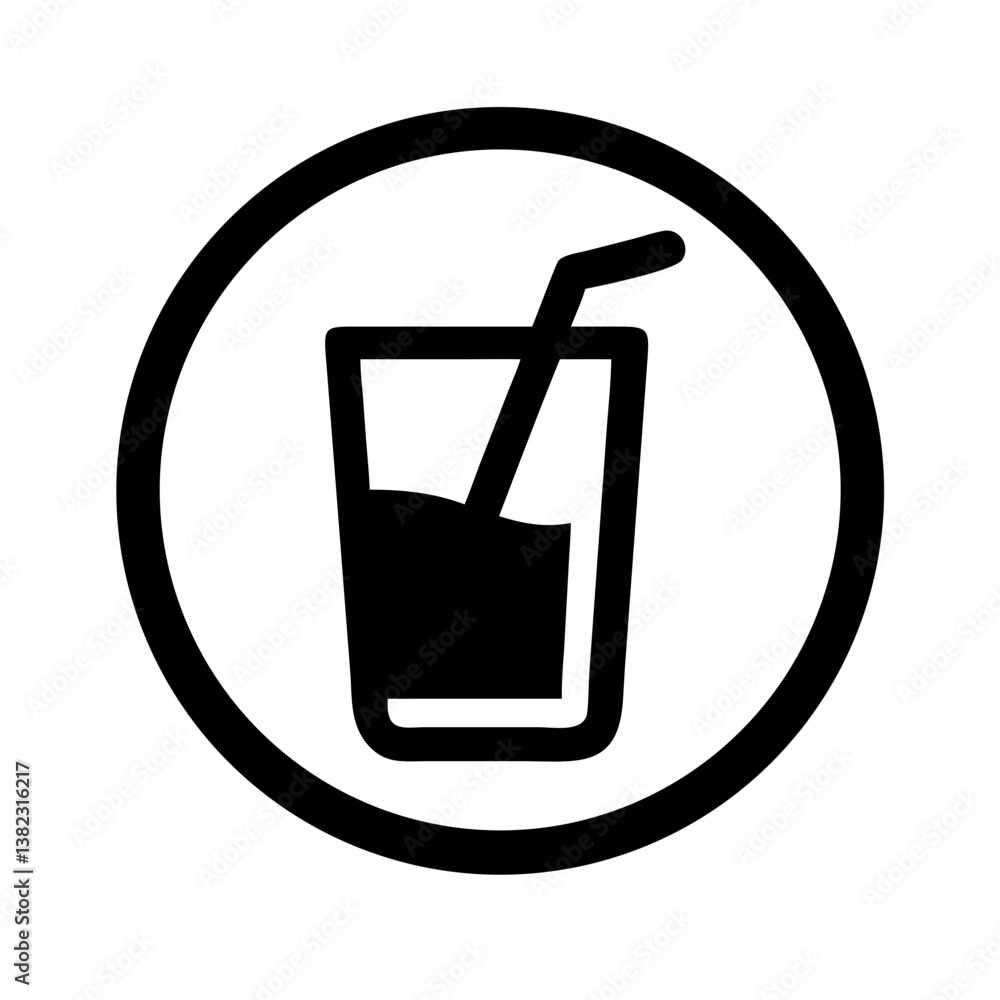 Drink icon representing beverages and refreshment Drink icon representing beverages and refreshment