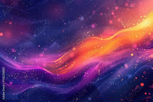Abstract swirling nebula cosmic background