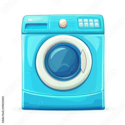 Washer dryer isolated on white 