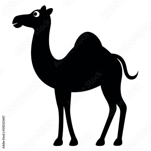 camel-cute-cartoon-silhouette-vector 