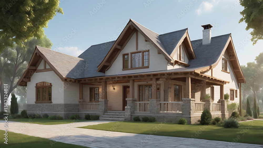 Luxury Mediterranean Villa with Pool, Lush Garden, and Elegant Wooden Accents Luxury Mediterranean Villa with Pool, Lush Garden, and Elegant Wooden Accents