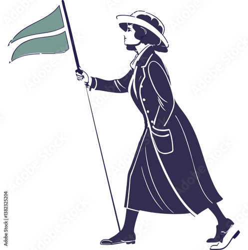 Elegant-silhouette-of-a-suffer board-women 