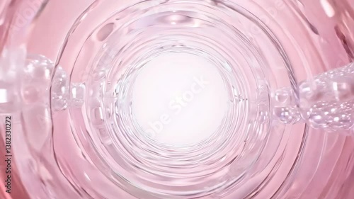 ピンクグラデーションのバブルトンネル2