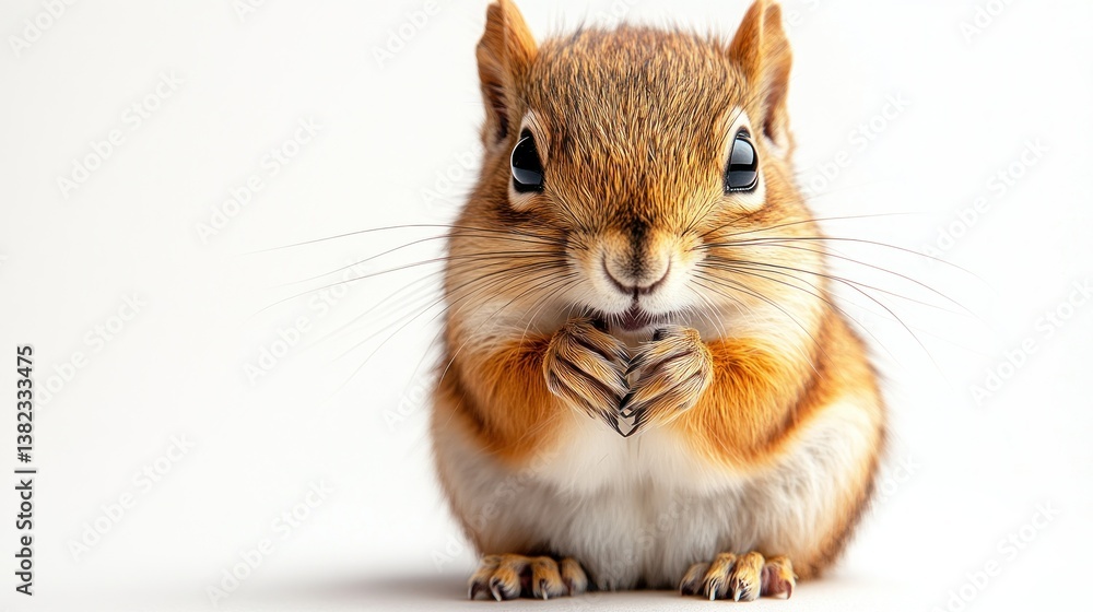 Cute squirrel holding a nut Cute squirrel holding a nut