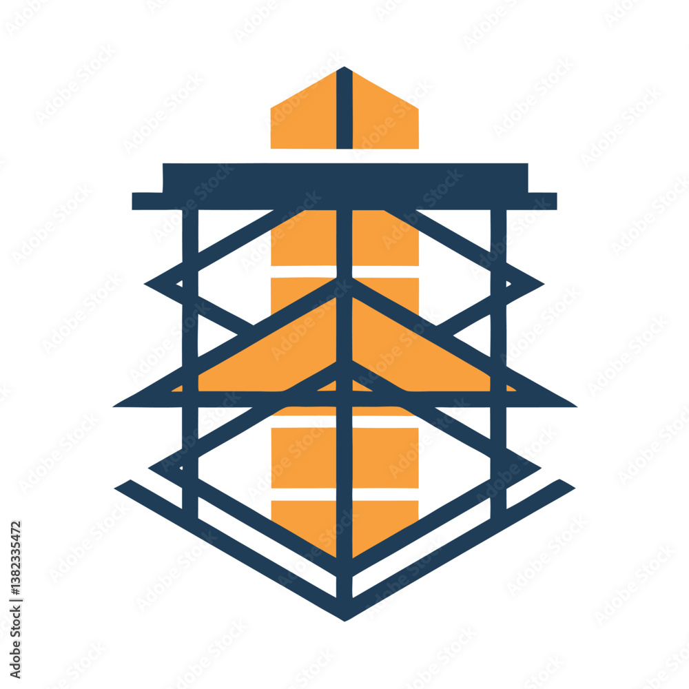 scaffolding logo vector design illustration scaffolding logo vector design illustration