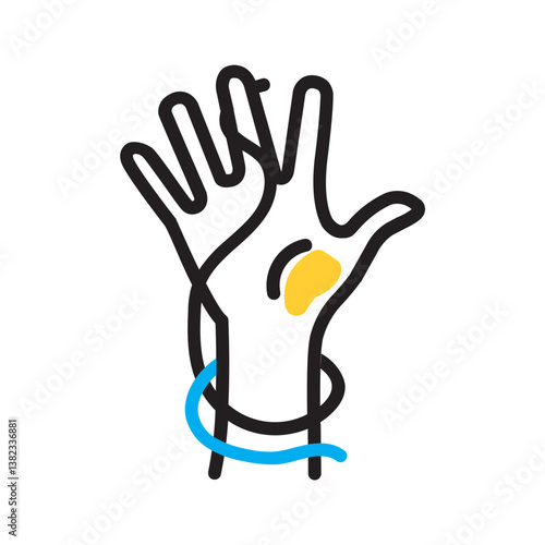 Vector multi color icon for Exploit