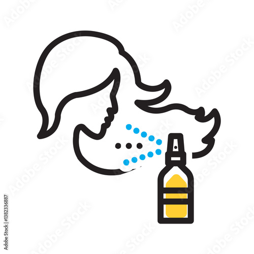 Vector multi color icon for Haircubed