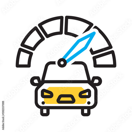 Vector multi color icon for Tune ups