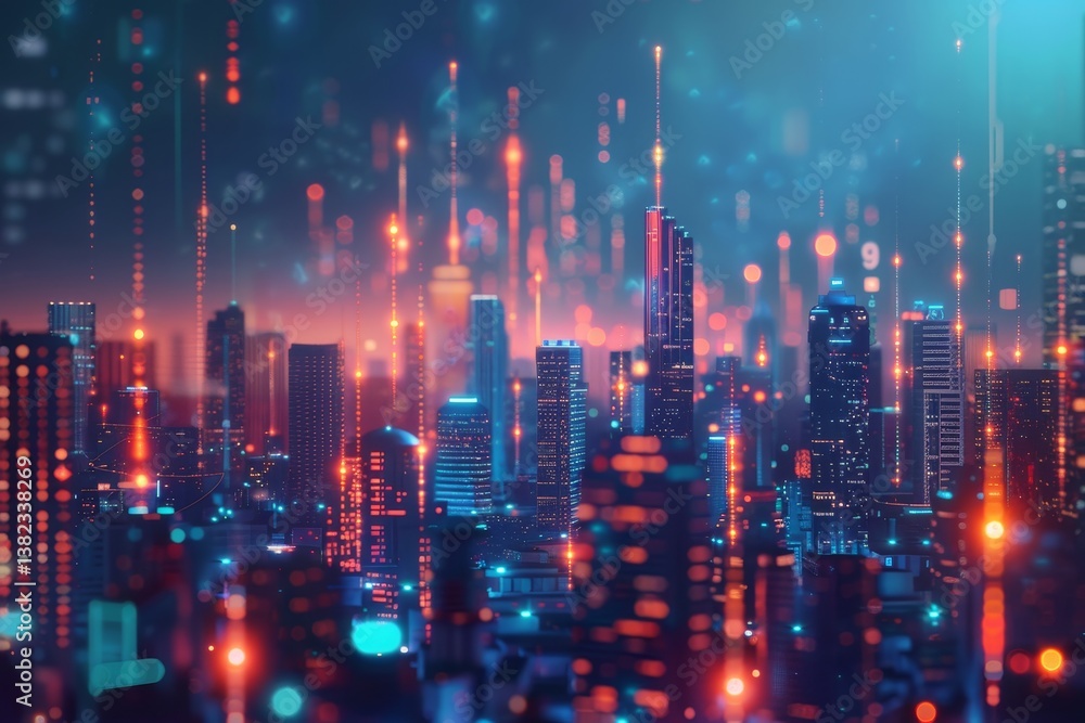 A futuristic city skyline illuminated by glowing lines, representing a decentralized financial system, A futuristic cityscape powered by decentralized finance A futuristic city skyline illuminated by glowing lines, representing a decentralized financial system, A futuristic cityscape powered by decentralized finance