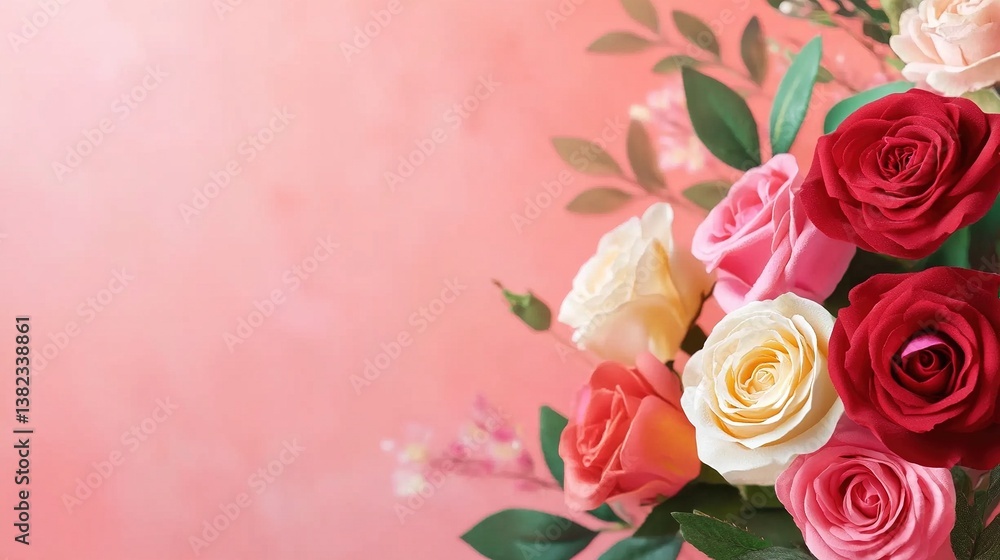 Eye-catching rose bouquet + customizable text—great for Mother’s Day sales, Valentine’s deals, wedding invites, and flower shop promos! Eye-catching rose bouquet + customizable text—great for Mother’s Day sales, Valentine’s deals, wedding invites, and flower shop promos!