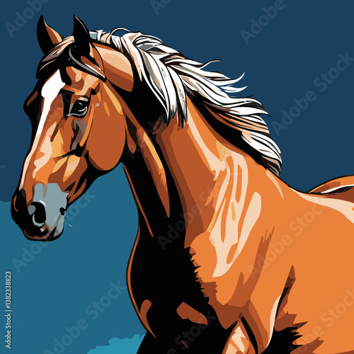 vector art horse for design needs