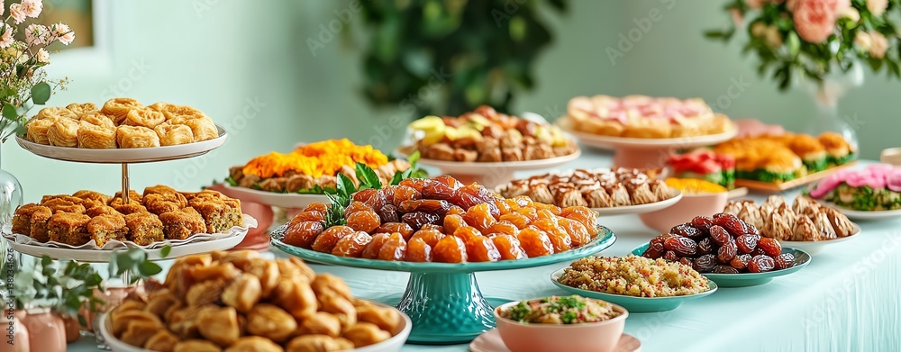 A vibrant display of assorted pastries. A vibrant display of assorted pastries.