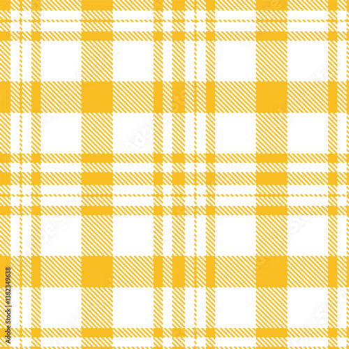 Pale golden rod and Sandy white Seamless Tartan Fabric Design
