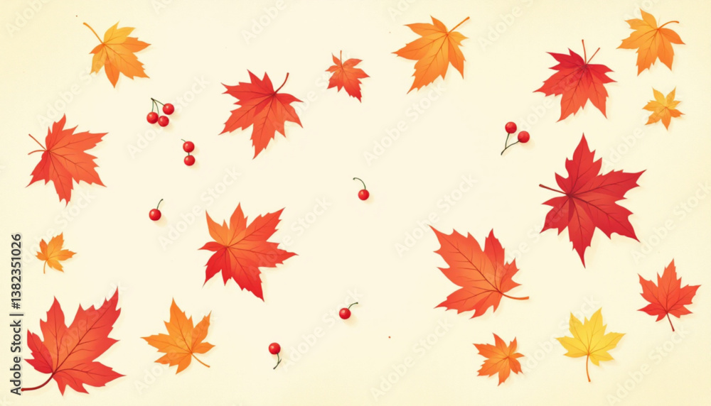 seamless pattern with autumn leaves seamless pattern with autumn leaves