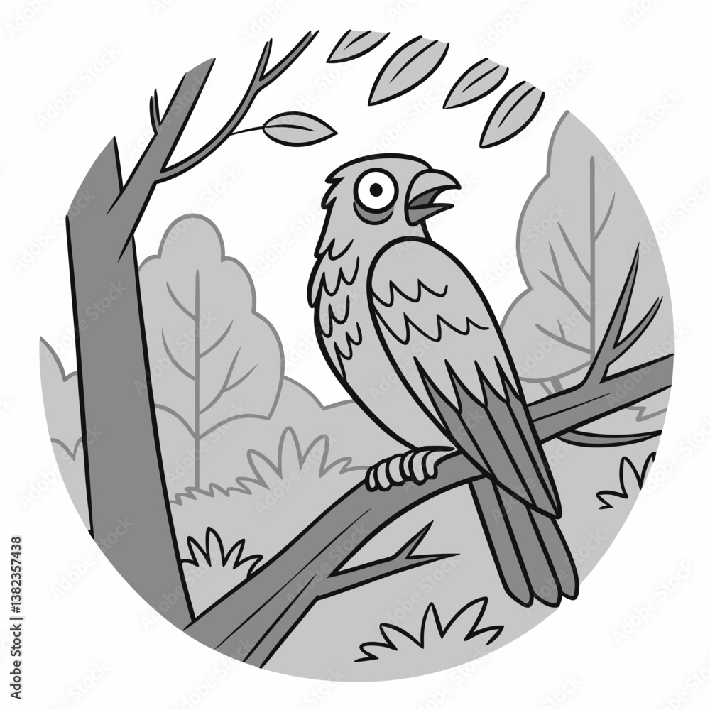 Obraz premium bird on branch