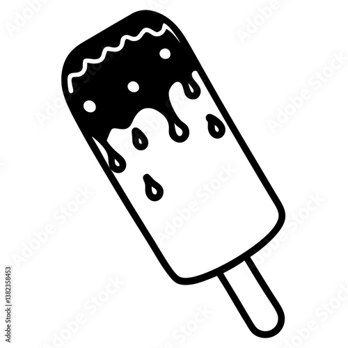 ice cream isolated on white
