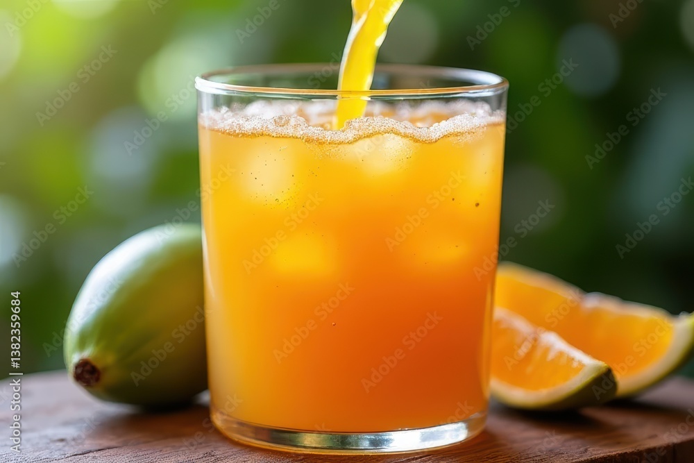 Fototapeta premium Natural Health Boost Noni Juice Close-Up
