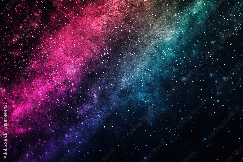 Colorful Dust and Particles in Space Colorful Dust and Particles in Space