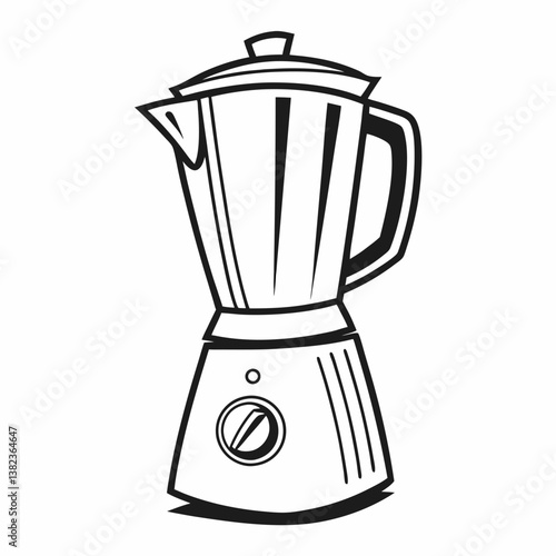 blender machine vector illustration