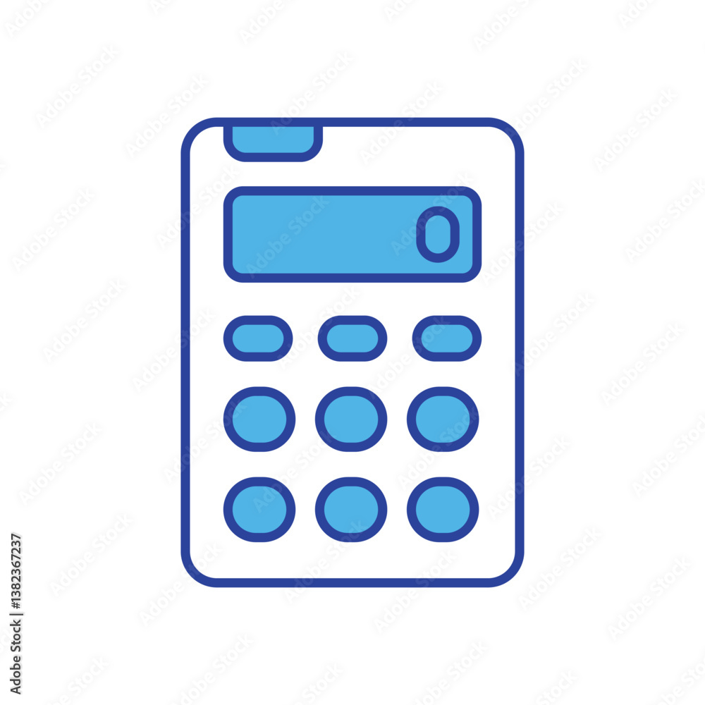 Calculator icon isolated on a white background. Vector illustration. Calculator icon isolated on a white background. Vector illustration.