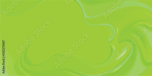 dynamic lime green swirls and curves abstract background