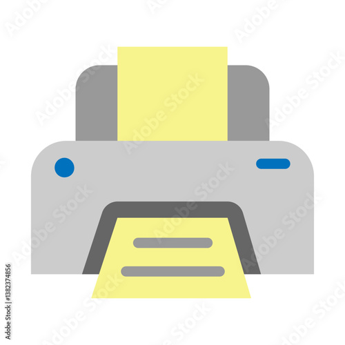 Printer Vector Flat Icon Design