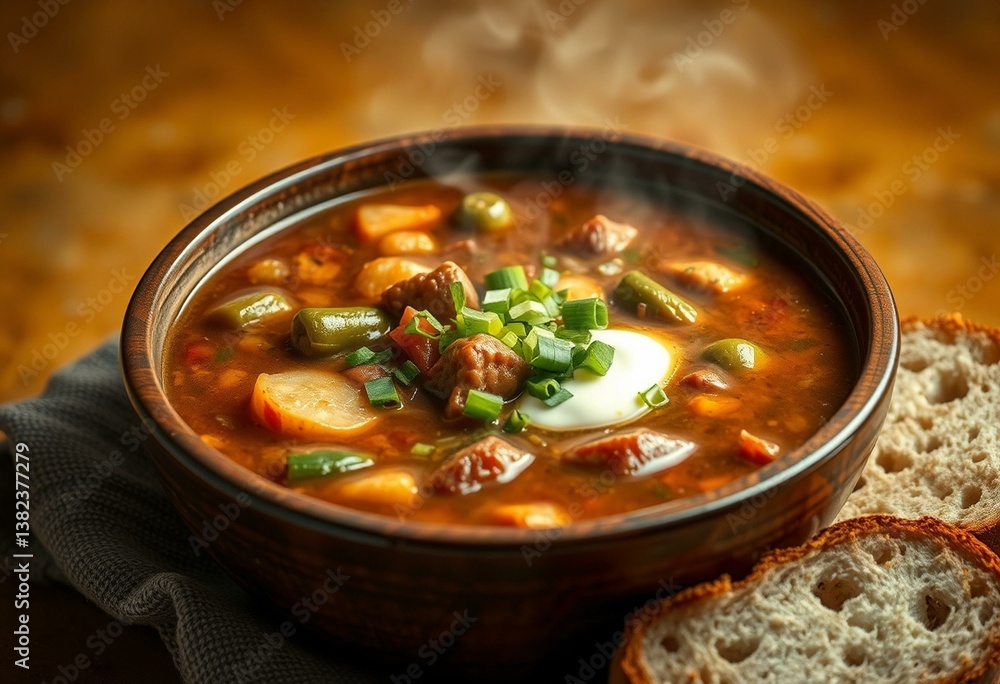 Warm, inviting, and appetizing Gumbo Soup Warm, inviting, and appetizing Gumbo Soup