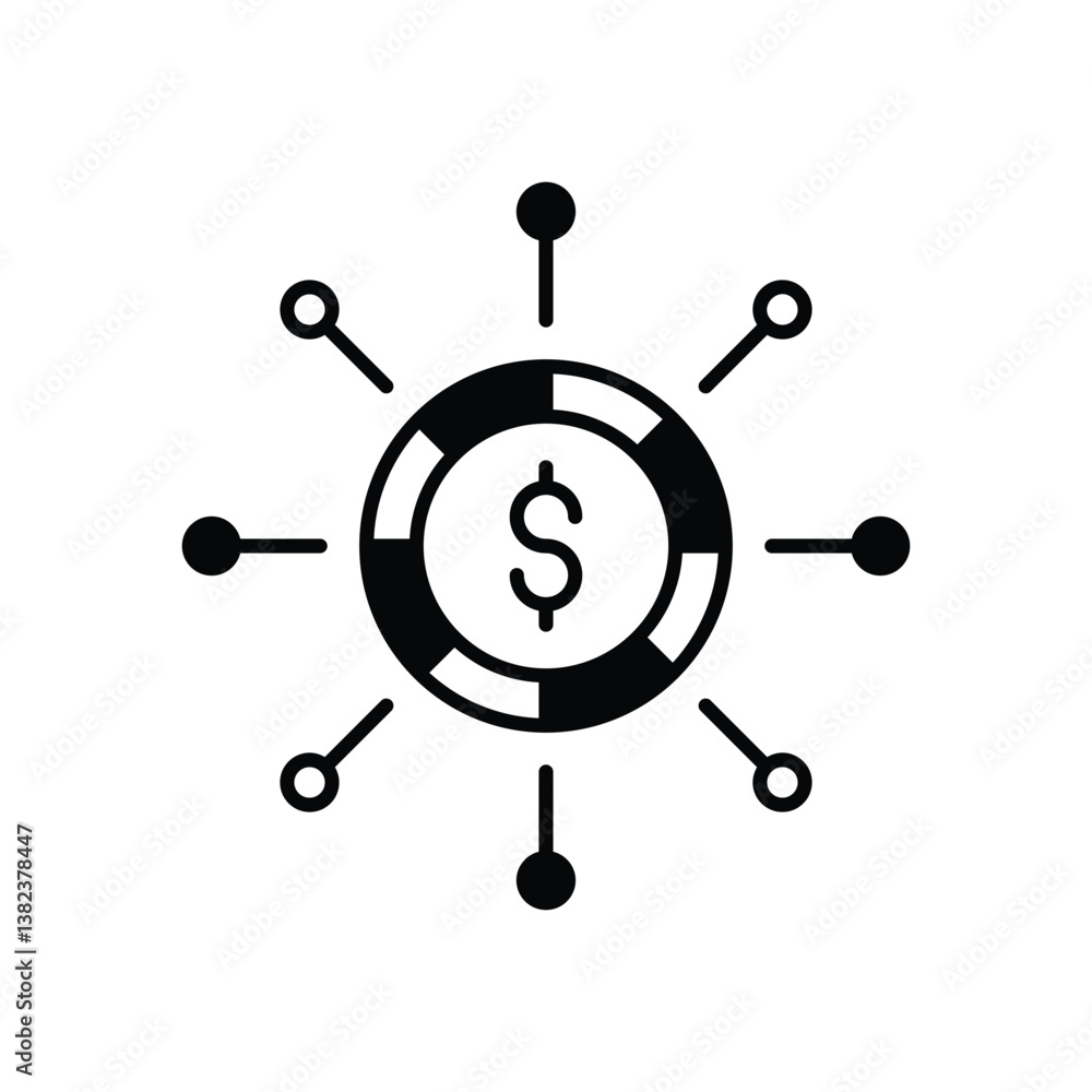 Networking  icon isolated on a white background. Vector illustration.