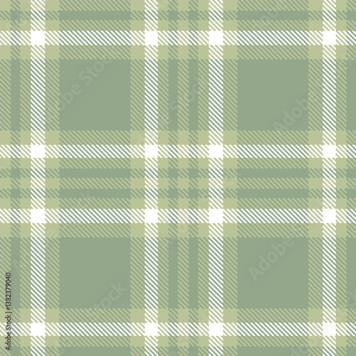 Dusky putty Tartan patterns fabric texture. Elegant Muted greenish grey Seamless Tartan