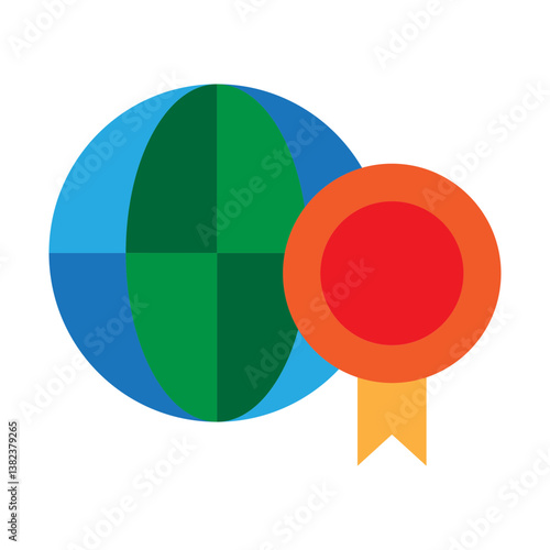 Web based Courses Vector Flat Icon Design