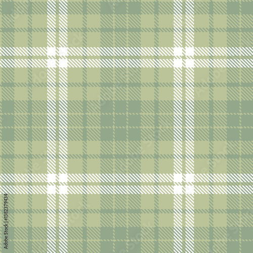 Plaid pattern seamless. Traditional putty & Vibrant greenish grey Tartan Fabric Design. 