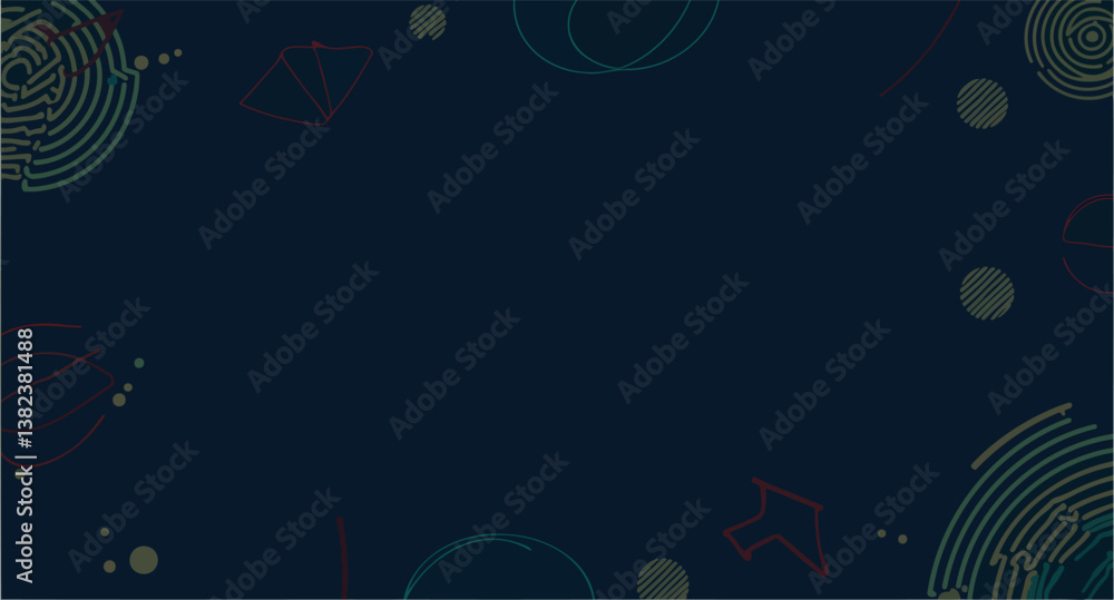 Fototapeta premium abstract background with muted green brown and red shapes
